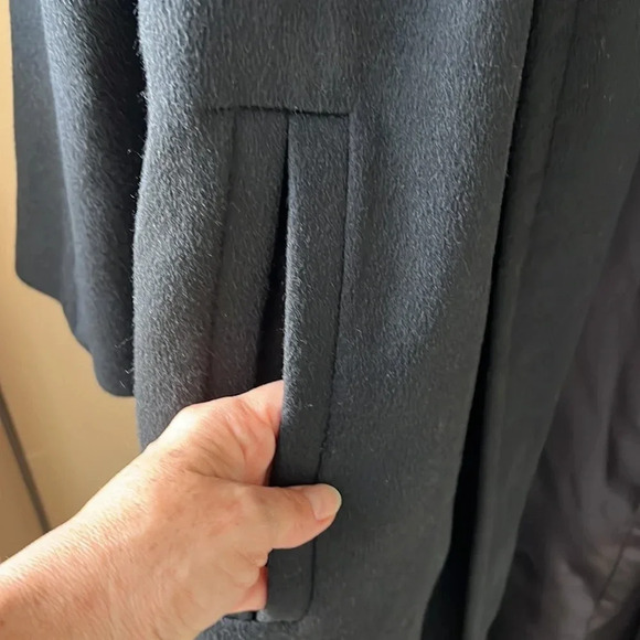 The Limited Wool Blend Oversized Structured Open Longline Coat. Minimalist XS - Picture 5 of 6